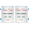 Personalised Dear Santa I Can Explain Mug, view 9