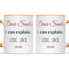 Personalised Dear Santa I Can Explain Mug, view 12