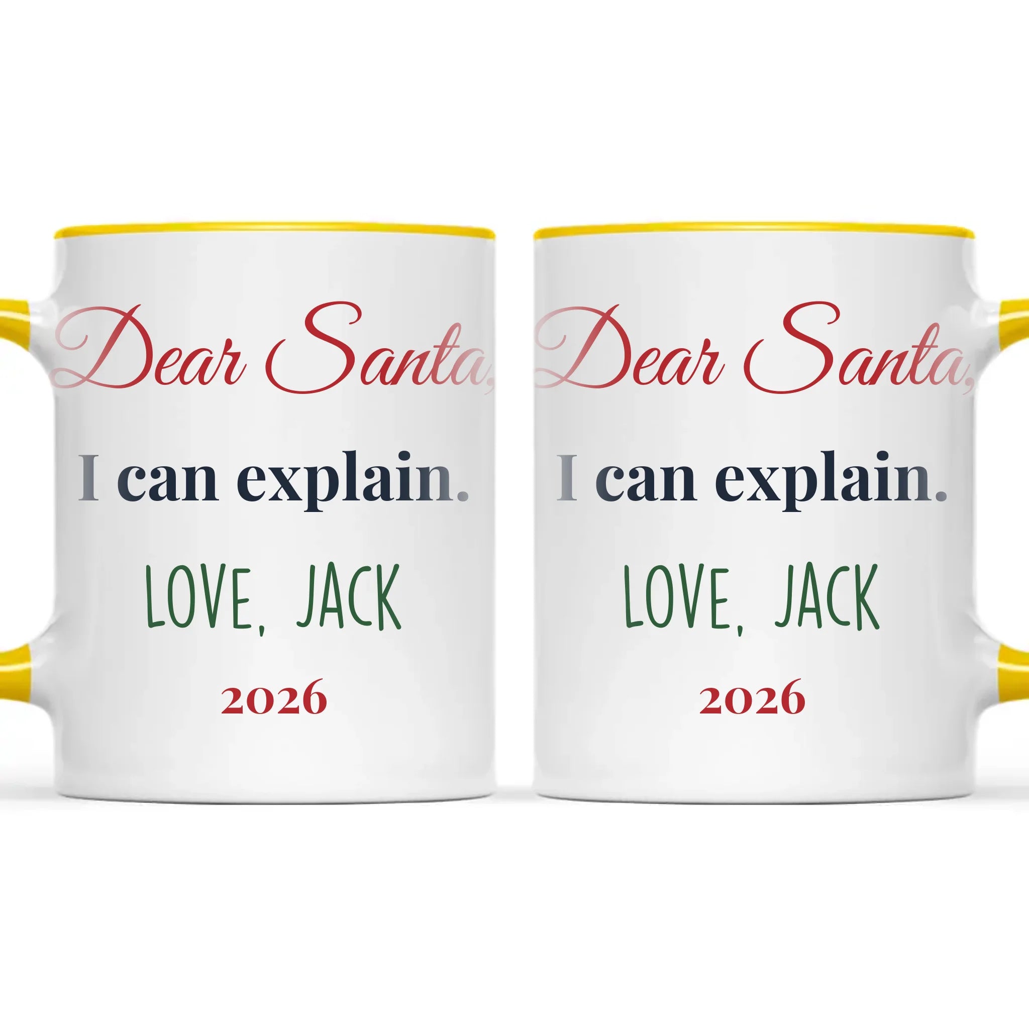 Personalised Dear Santa I Can Explain Mug, view 18
