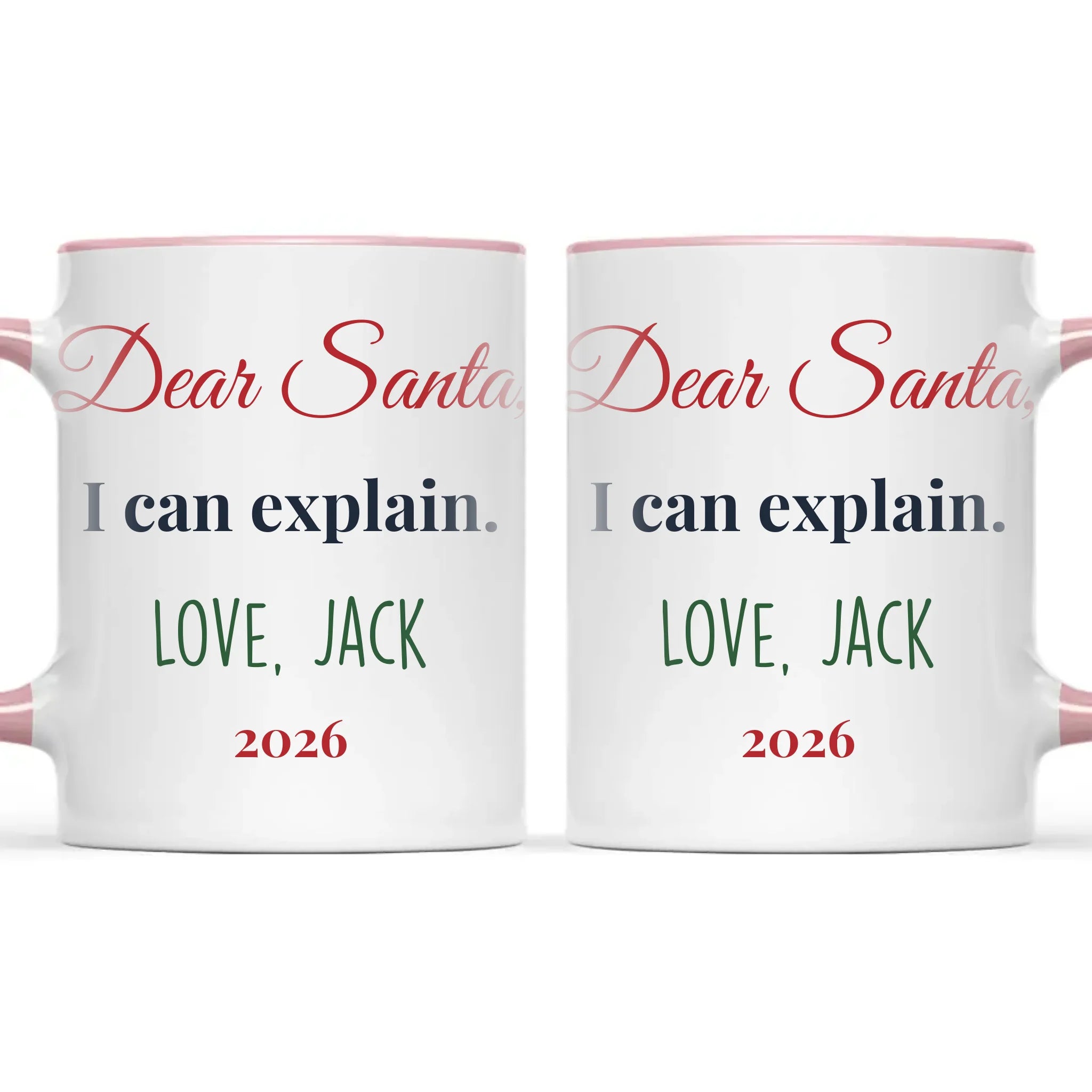 Personalised Dear Santa I Can Explain Mug, view 15