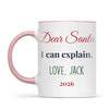 Personalised Dear Santa I Can Explain Mug, view 13