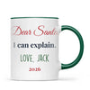 Personalised Dear Santa I Can Explain Mug, view 20