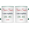 Personalised Dear Santa I Can Explain Mug, view 21