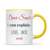 Personalised Dear Santa I Can Explain Mug, view 17