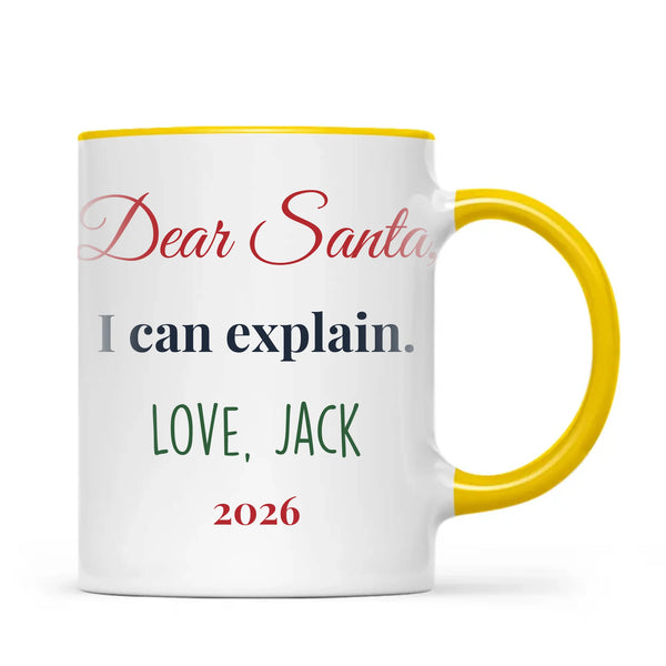 Personalised Dear Santa I Can Explain Mug, view 17