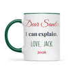 Personalised Dear Santa I Can Explain Mug, view 19