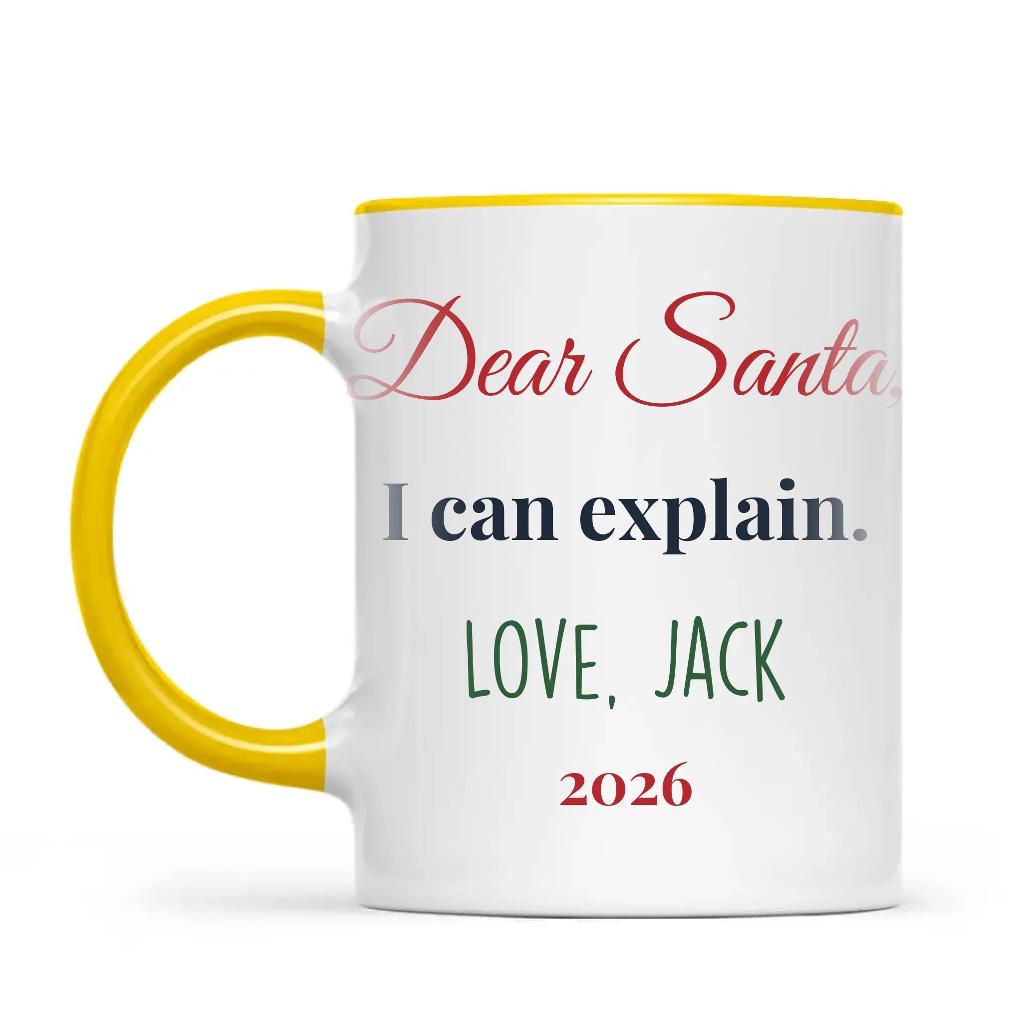 Personalised Dear Santa I Can Explain Mug, view 16