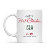Personalised Baby's First Christmas Mug