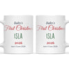 Personalised Baby's First Christmas Mug, view 3