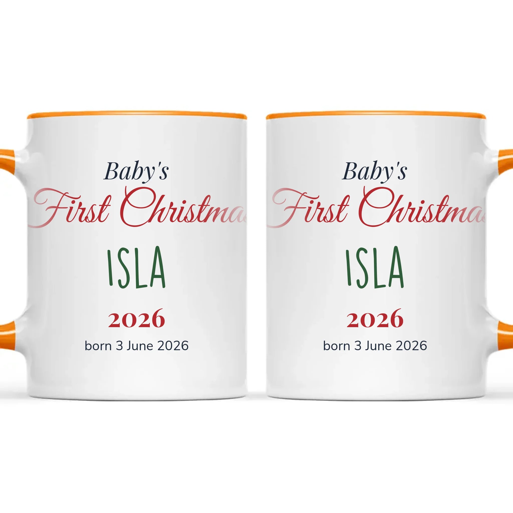 Personalised Baby's First Christmas Mug, view 12