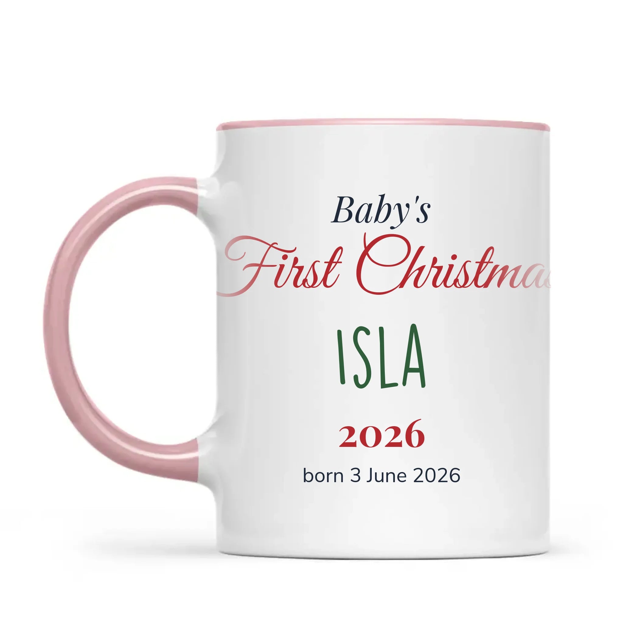 Personalised Baby's First Christmas Mug, view 13
