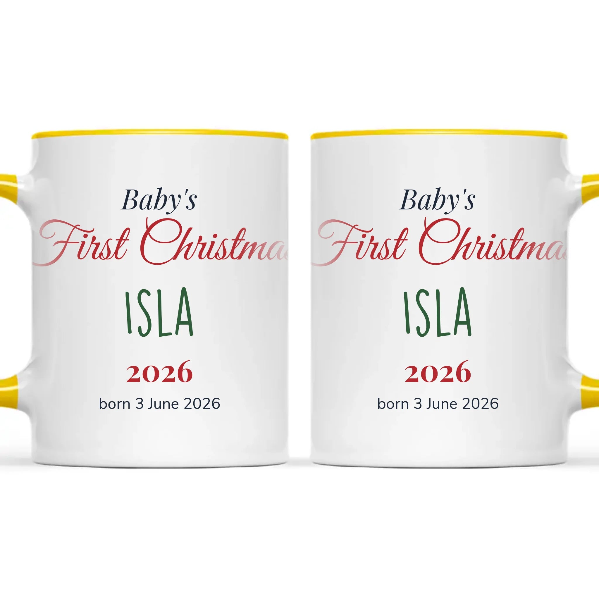Personalised Baby's First Christmas Mug, view 18