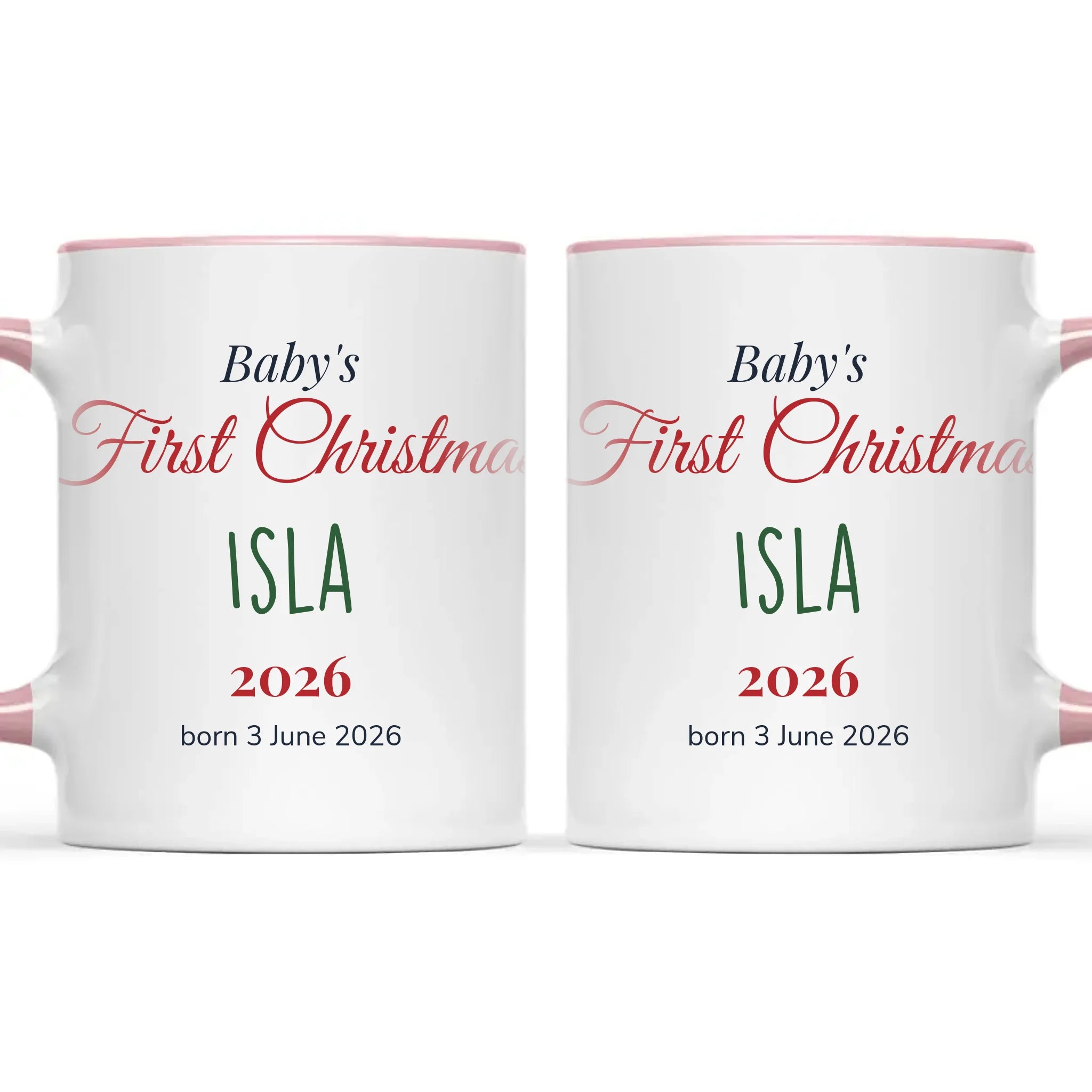 Personalised Baby's First Christmas Mug, view 15