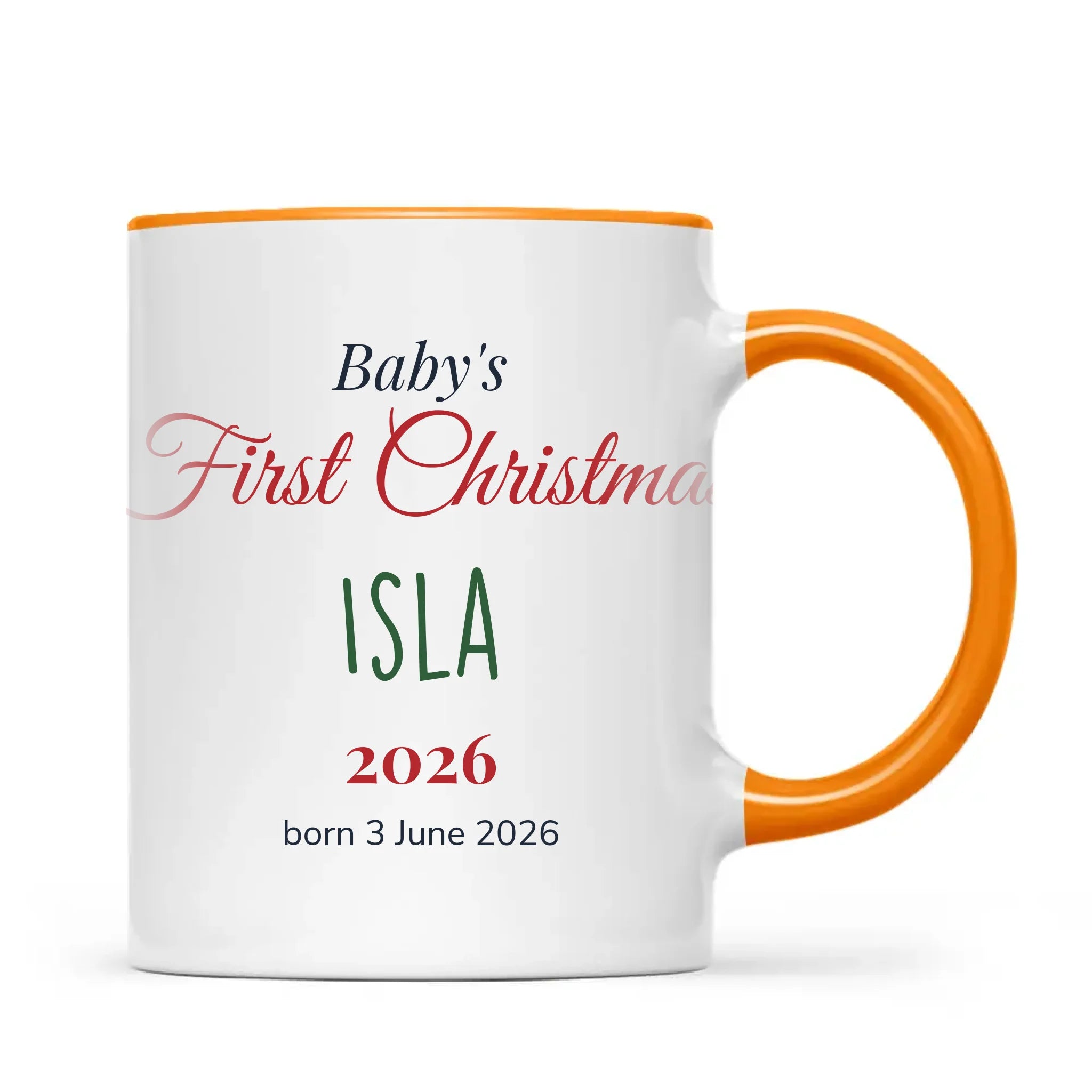 Personalised Baby's First Christmas Mug, view 11