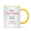 Personalised Baby's First Christmas Mug, view 17