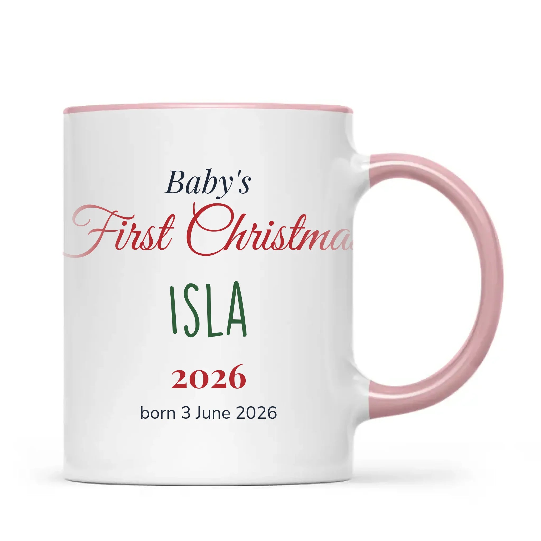 Personalised Baby's First Christmas Mug, view 14
