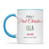 Personalised Baby's First Christmas Mug, view 7