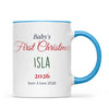 Personalised Baby's First Christmas Mug, view 8