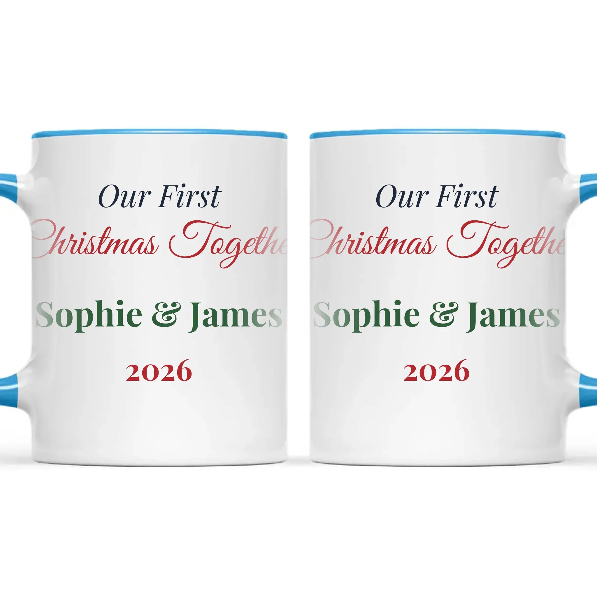 Personalised Our First Christmas Together Mug, view 9