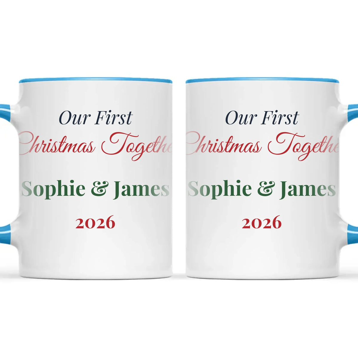 Personalised Our First Christmas Together Mug, view 9