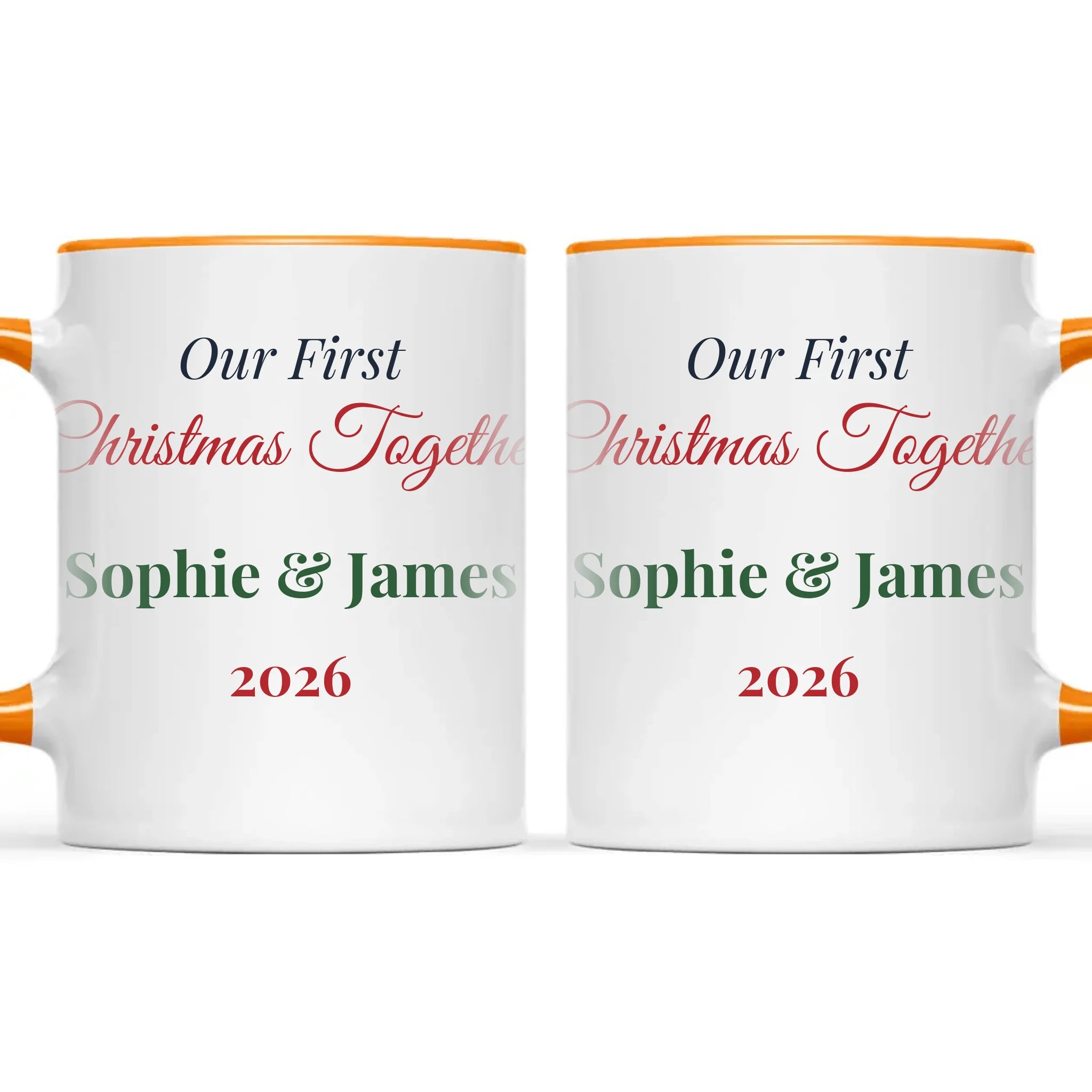 Personalised Our First Christmas Together Mug, view 12