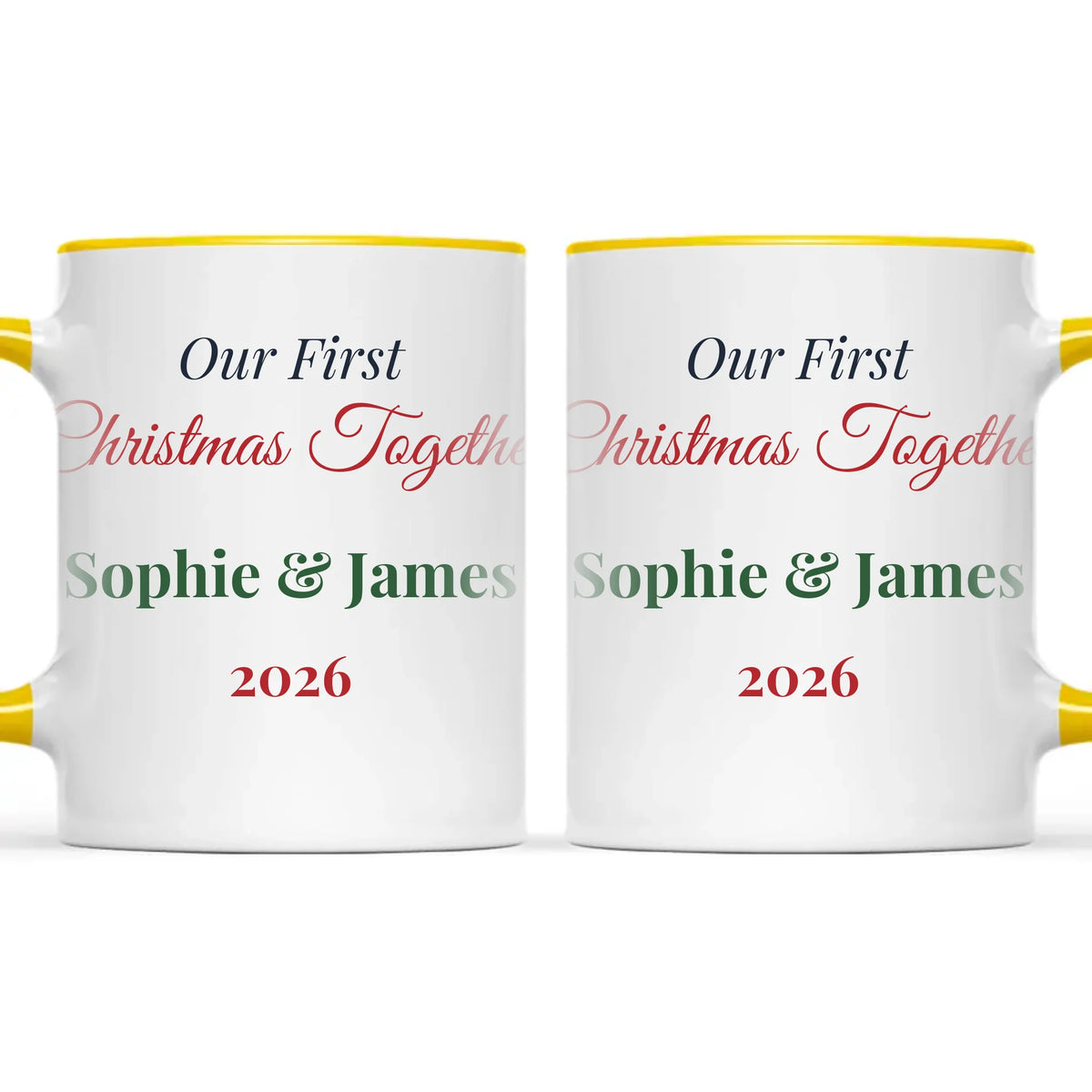 Personalised Our First Christmas Together Mug, view 18