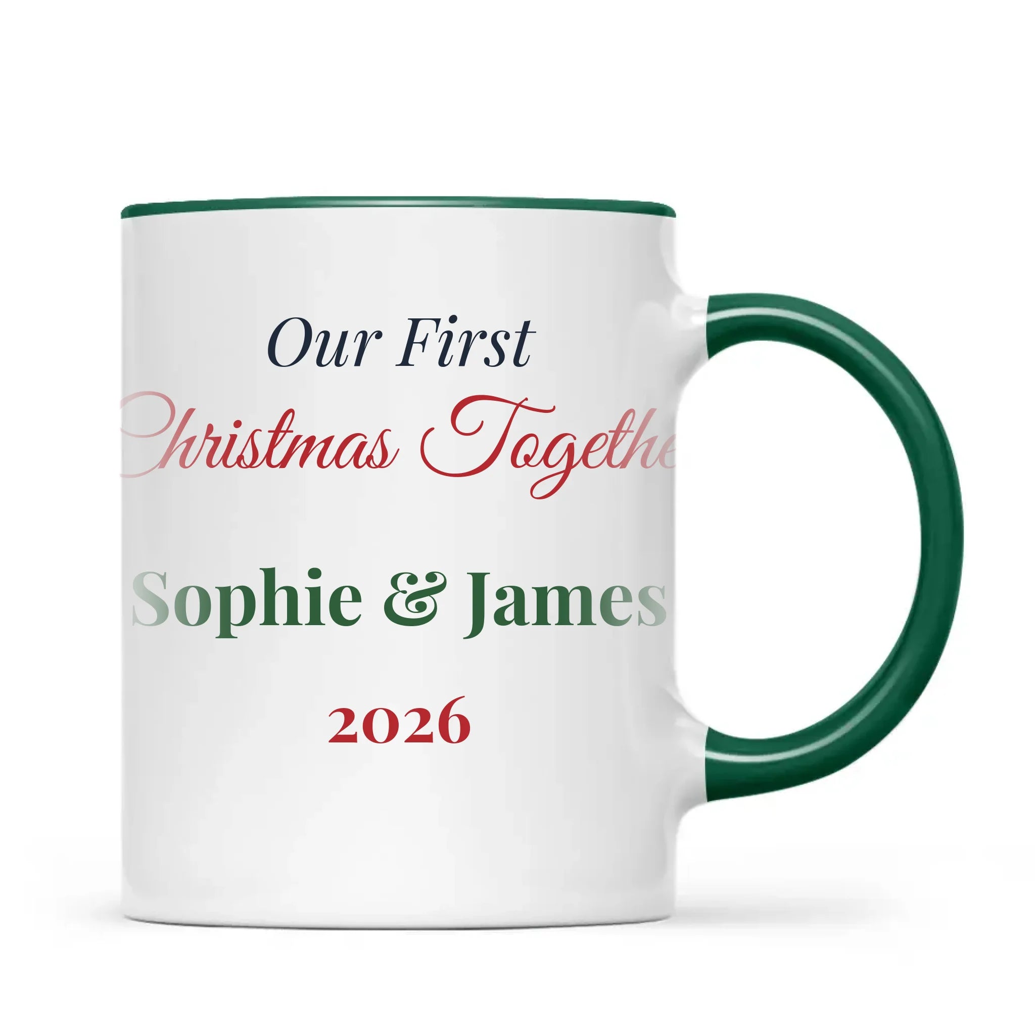 Personalised Our First Christmas Together Mug, view 20