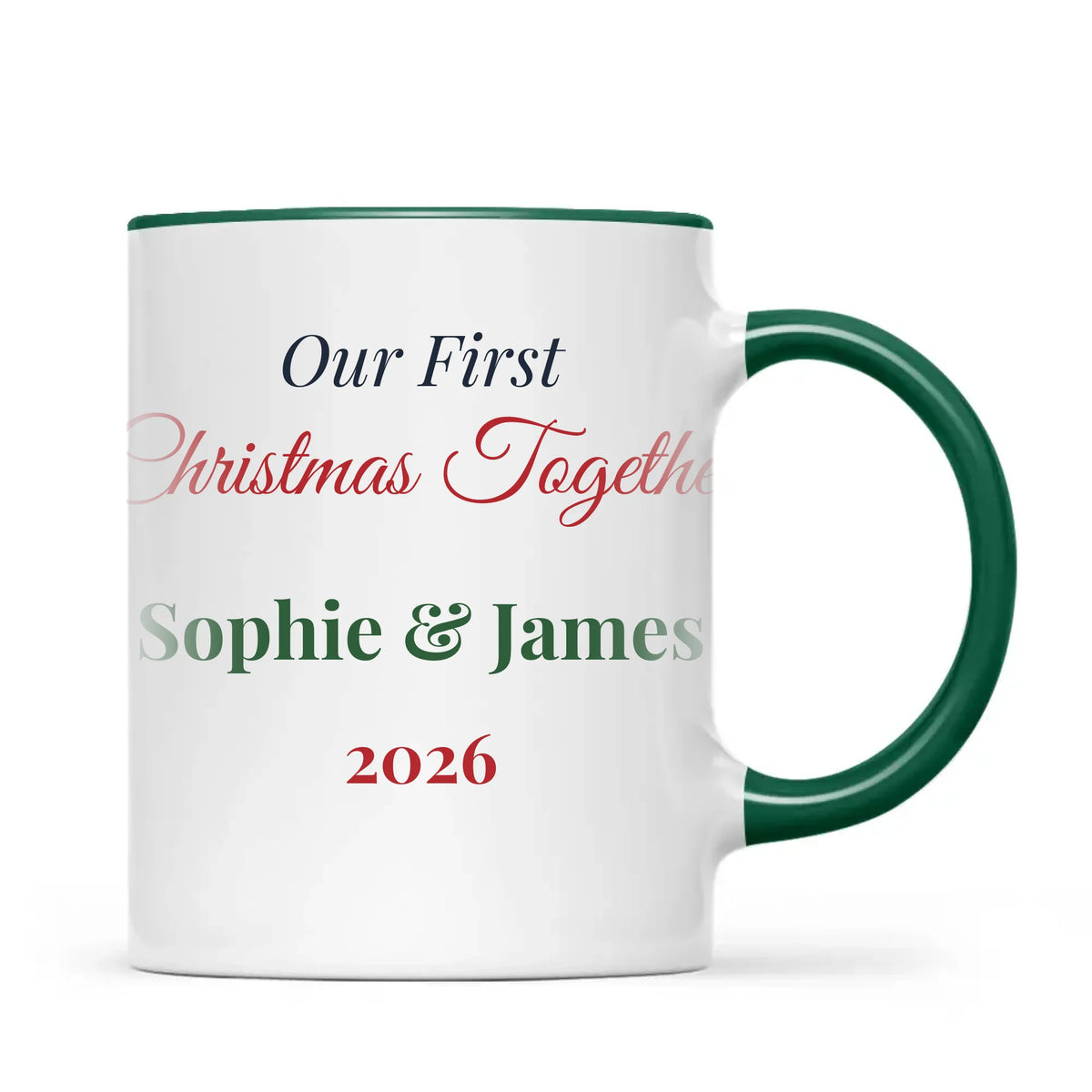 Personalised Our First Christmas Together Mug, view 20