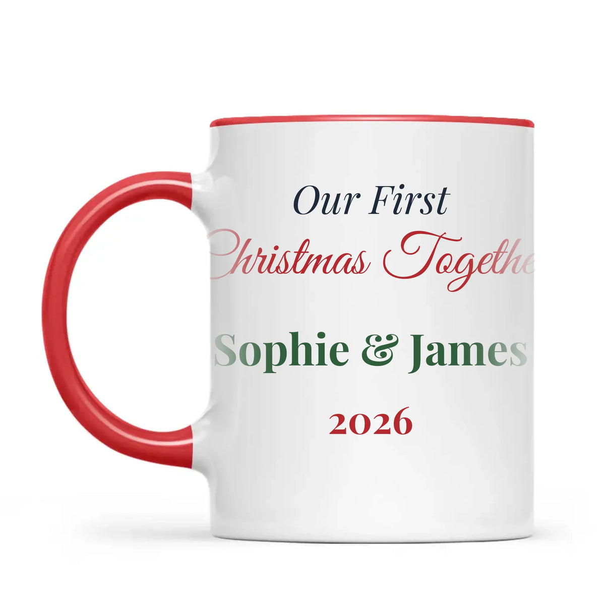 Personalised Our First Christmas Together Mug, view 4