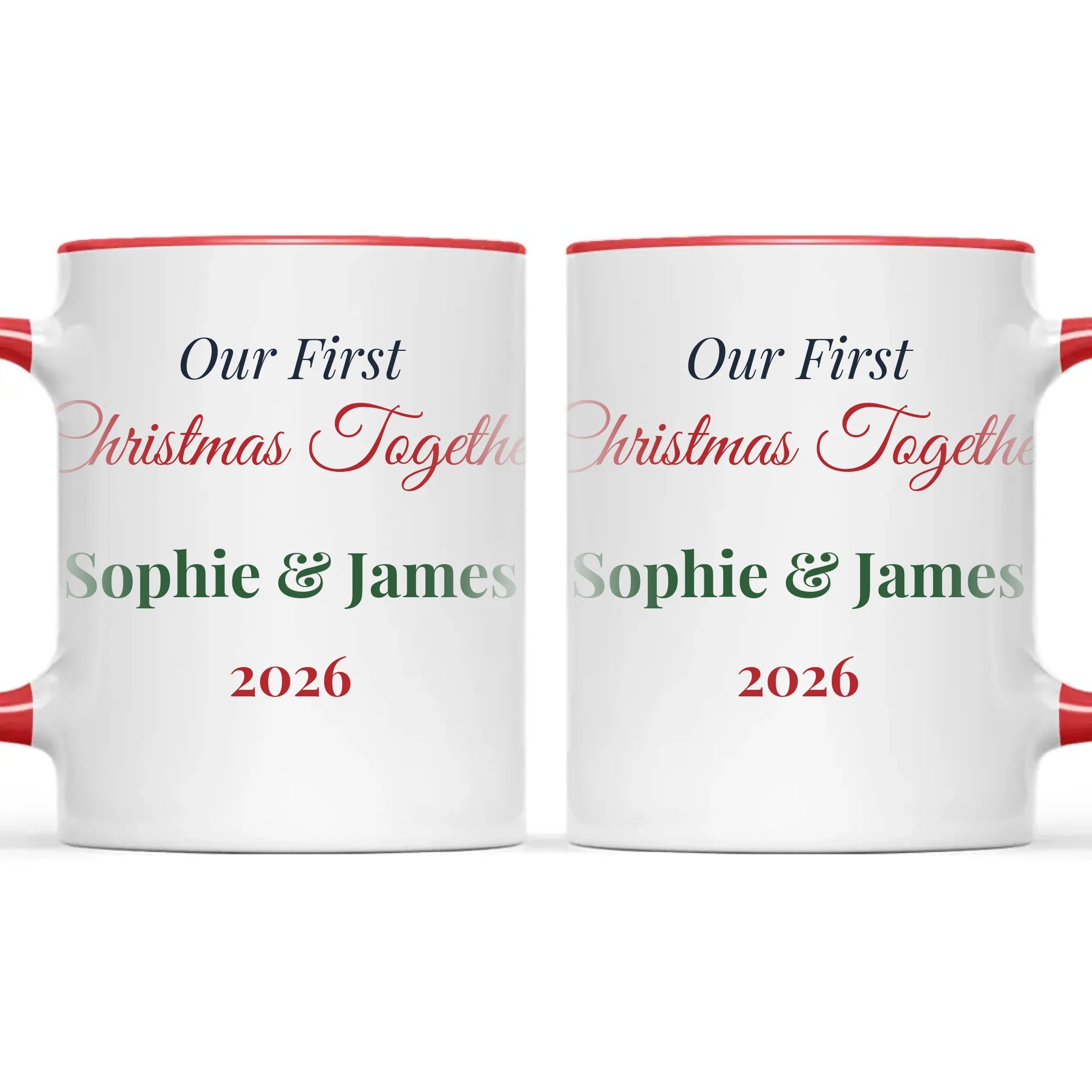 Personalised Our First Christmas Together Mug, view 6