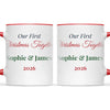 Personalised Our First Christmas Together Mug, view 6