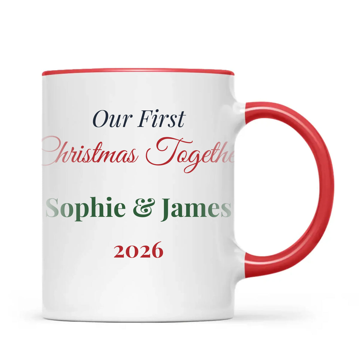 Personalised Our First Christmas Together Mug, view 5