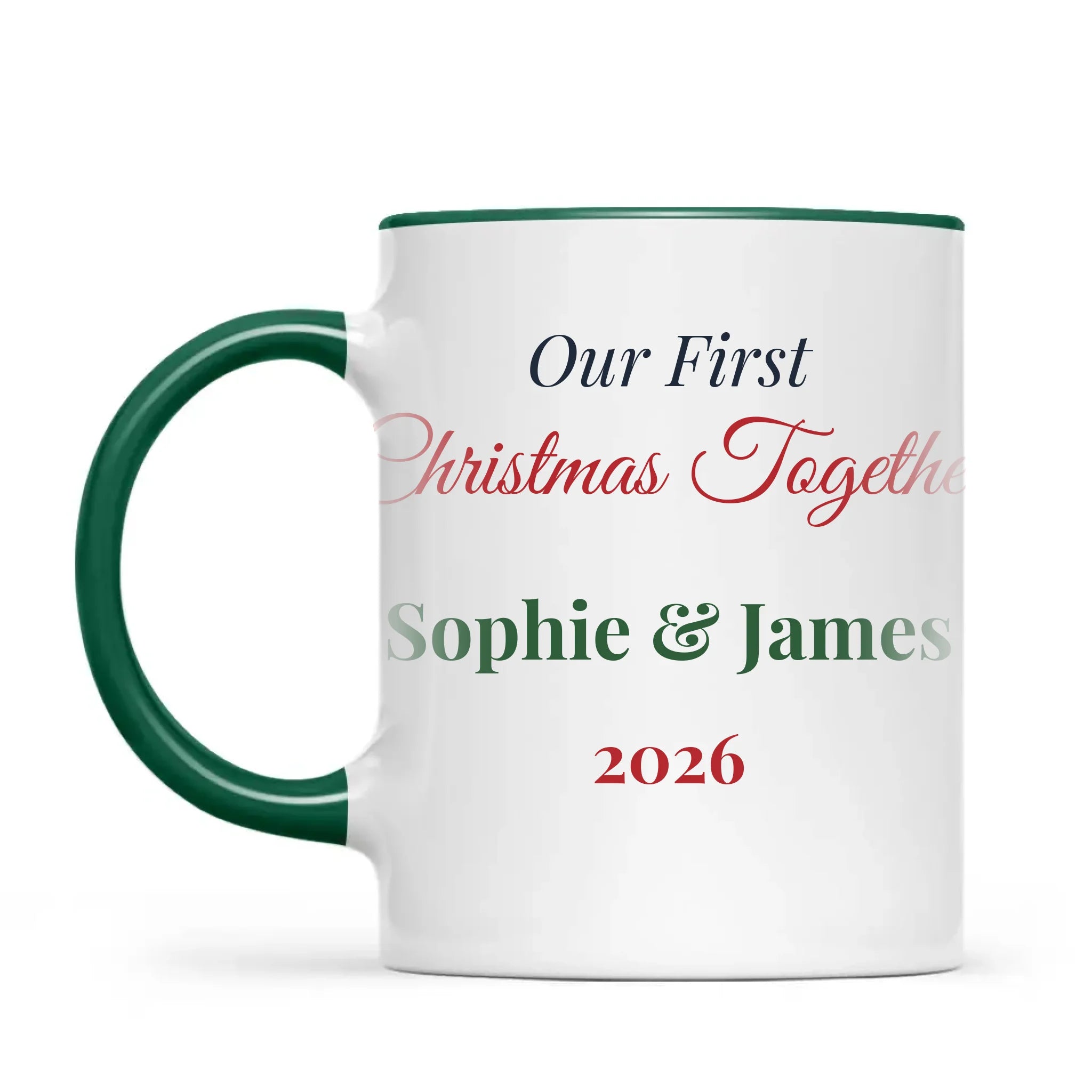 Personalised Our First Christmas Together Mug, view 19