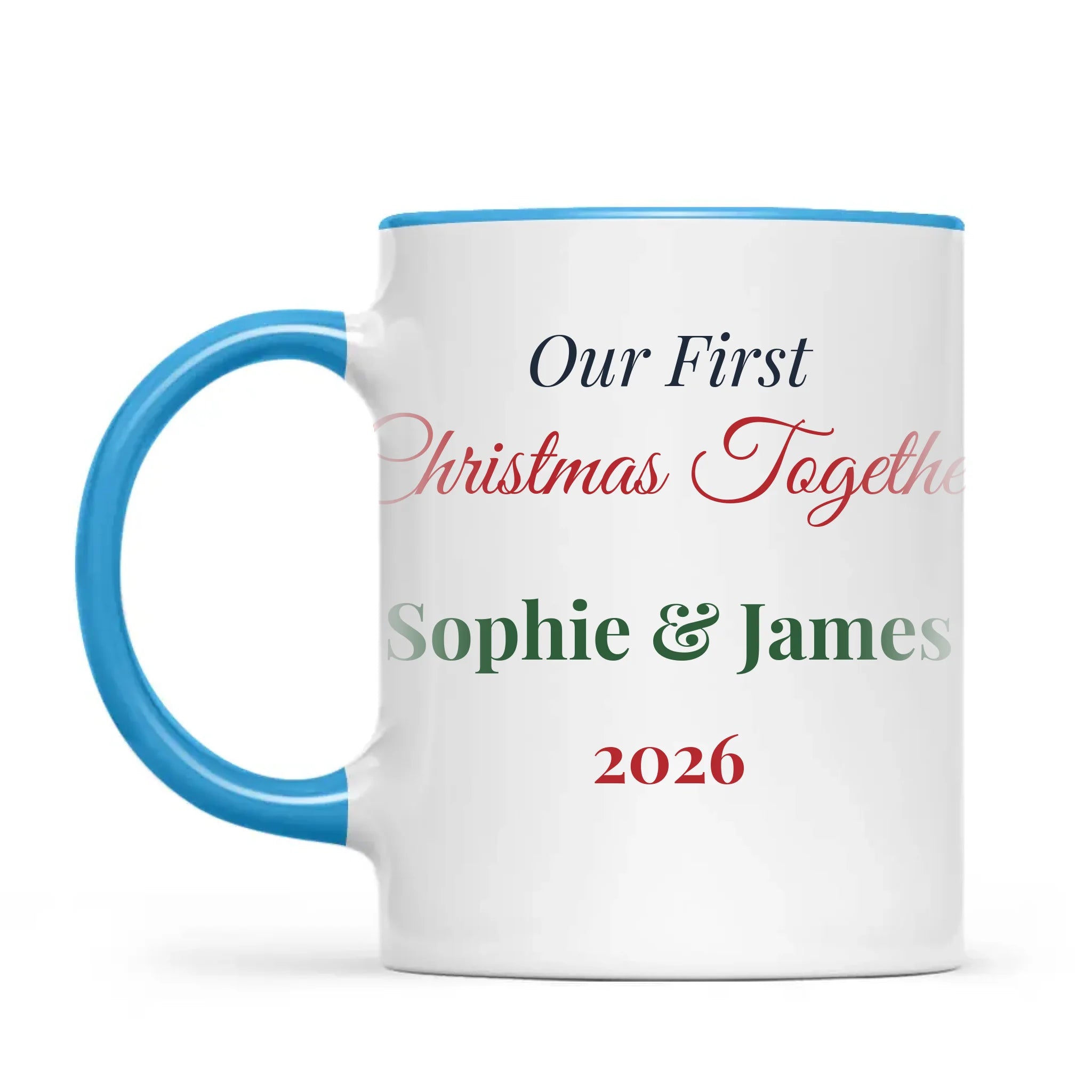 Personalised Our First Christmas Together Mug, view 7