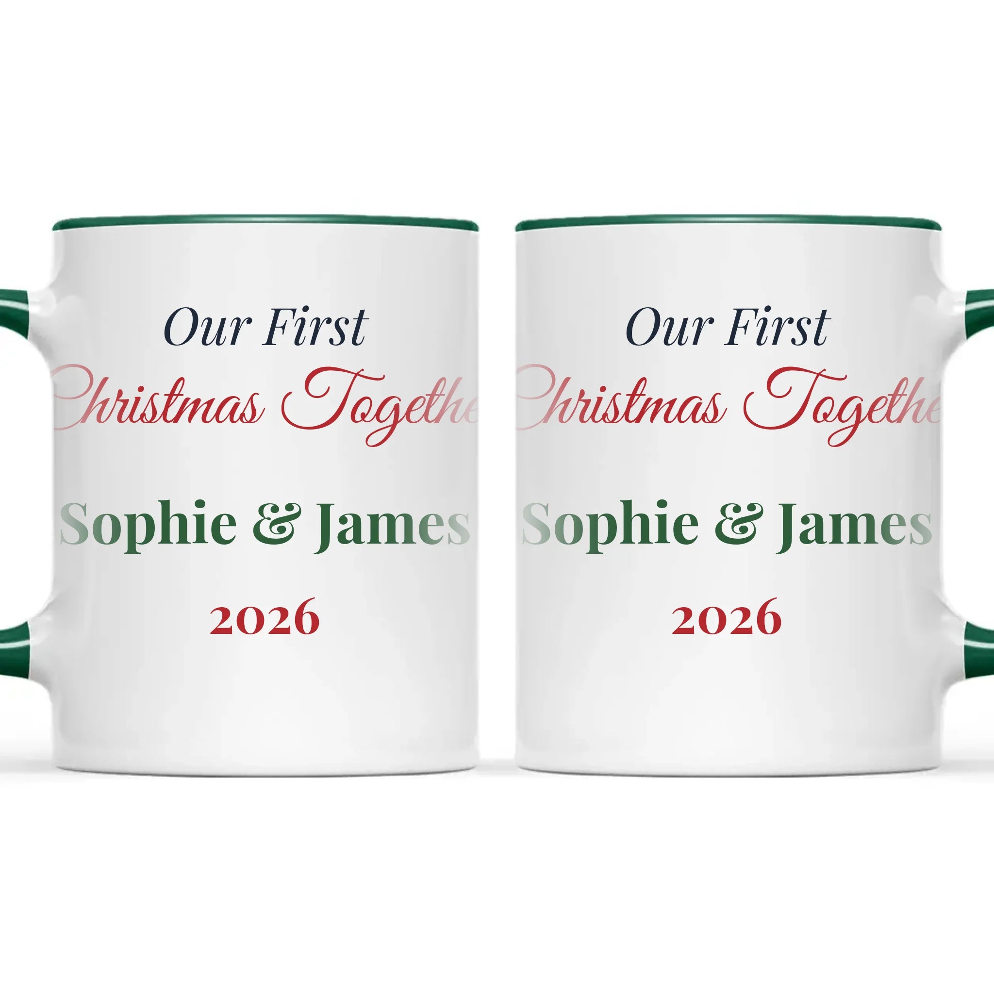 Personalised Our First Christmas Together Mug, view 21