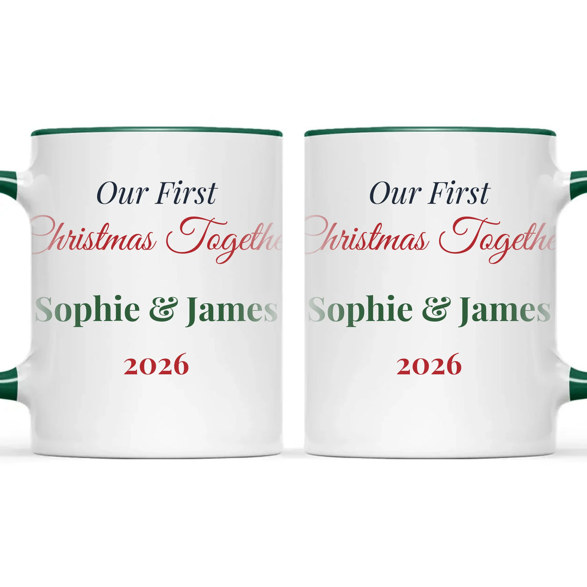 Personalised Our First Christmas Together Mug, view 21