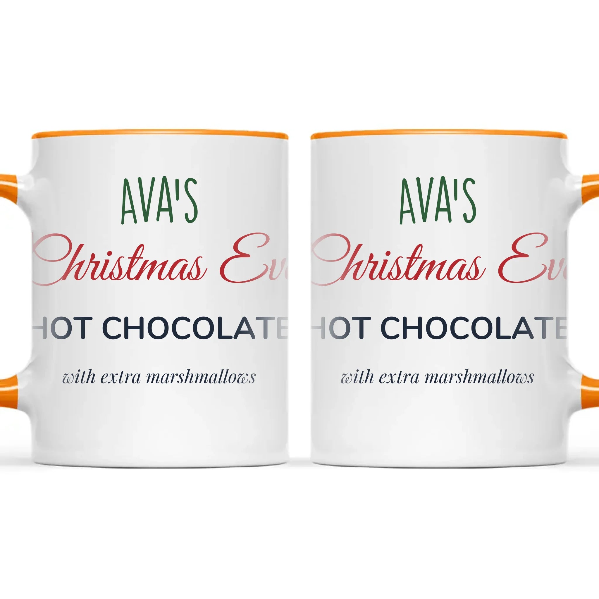 Personalised Christmas Eve Hot Chocolate Mug, view 12