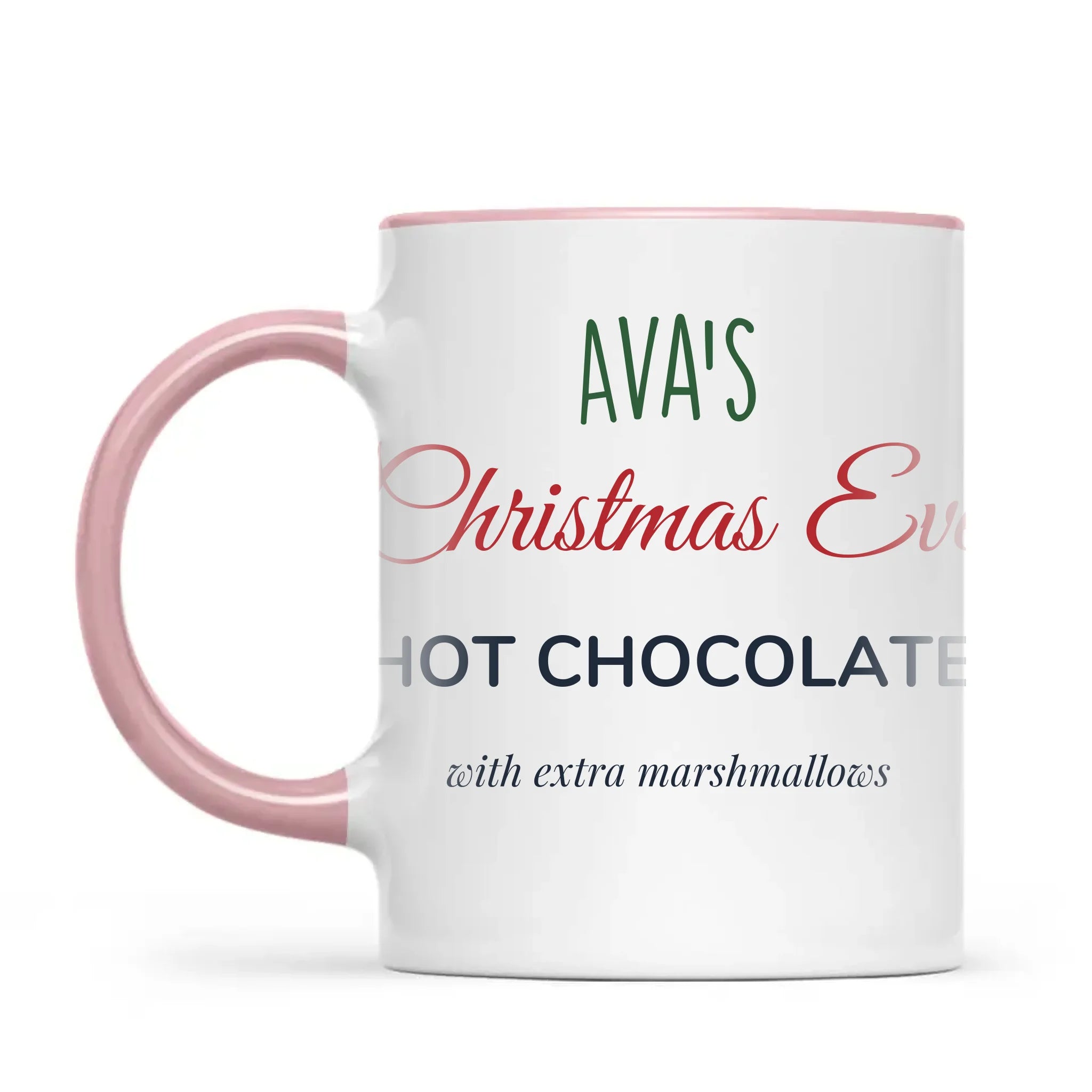 Personalised Christmas Eve Hot Chocolate Mug, view 13