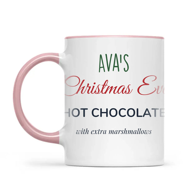 Personalised Christmas Eve Hot Chocolate Mug, view 13