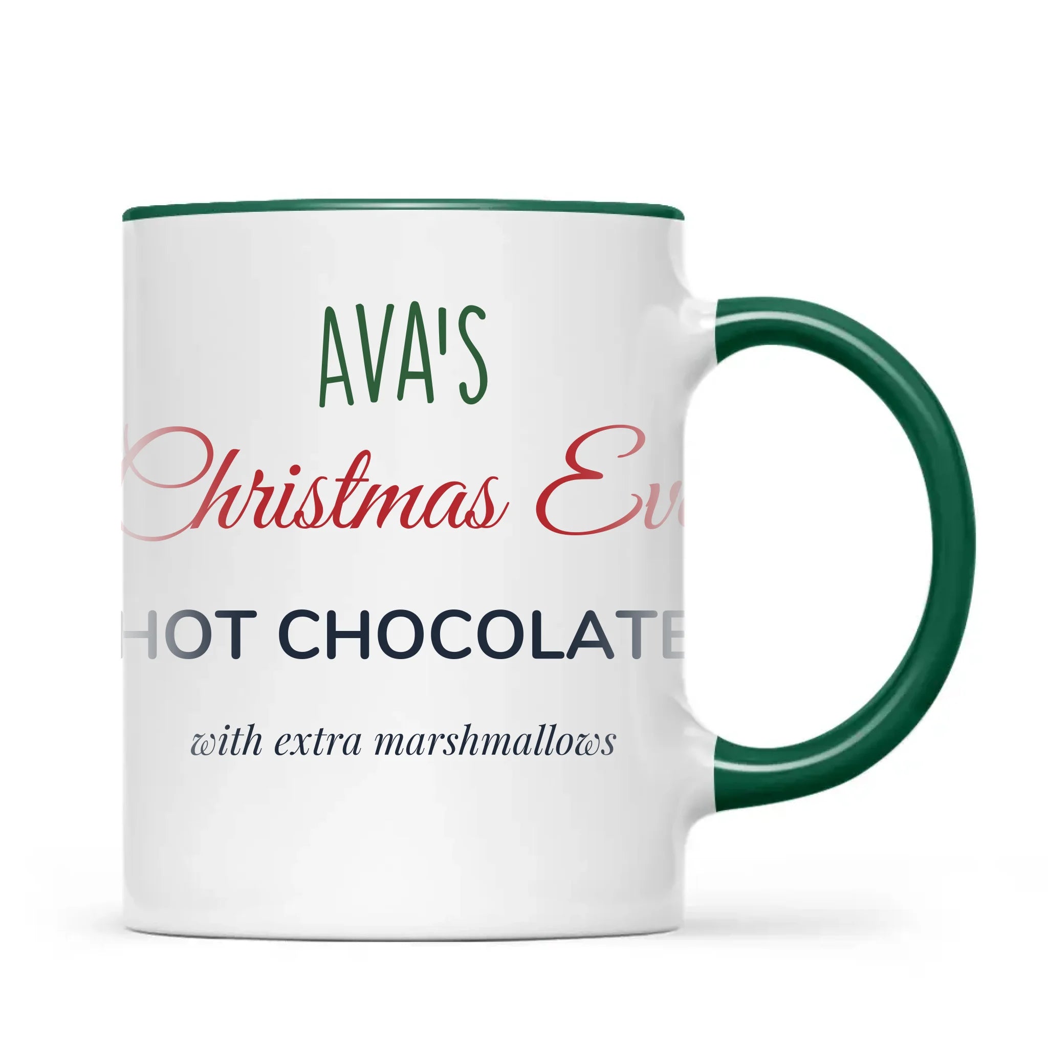 Personalised Christmas Eve Hot Chocolate Mug, view 20