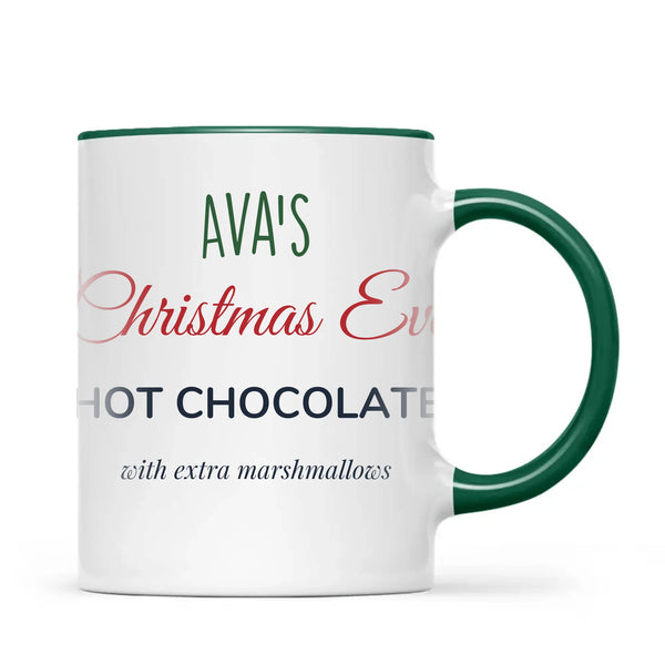 Personalised Christmas Eve Hot Chocolate Mug, view 20