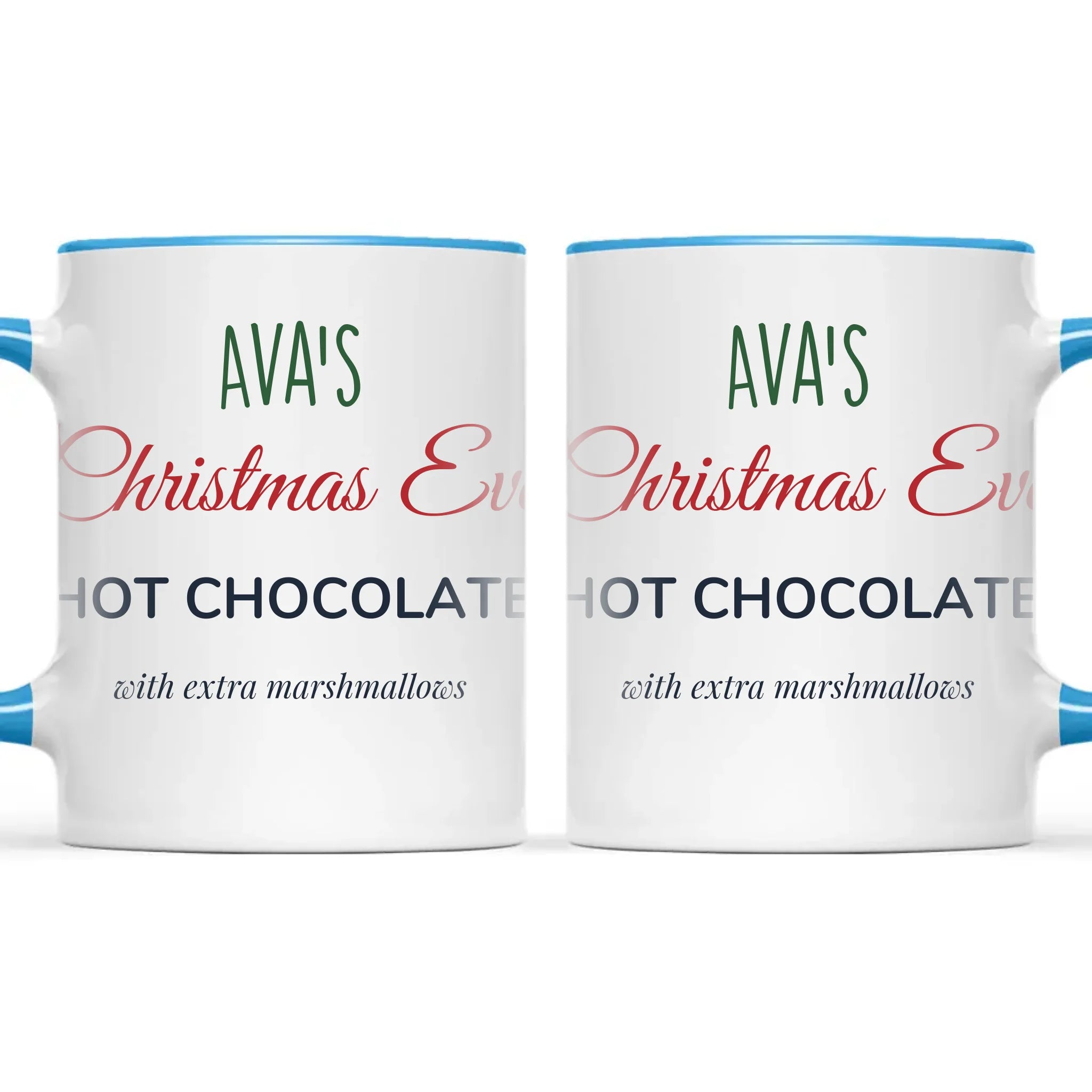 Personalised Christmas Eve Hot Chocolate Mug, view 9