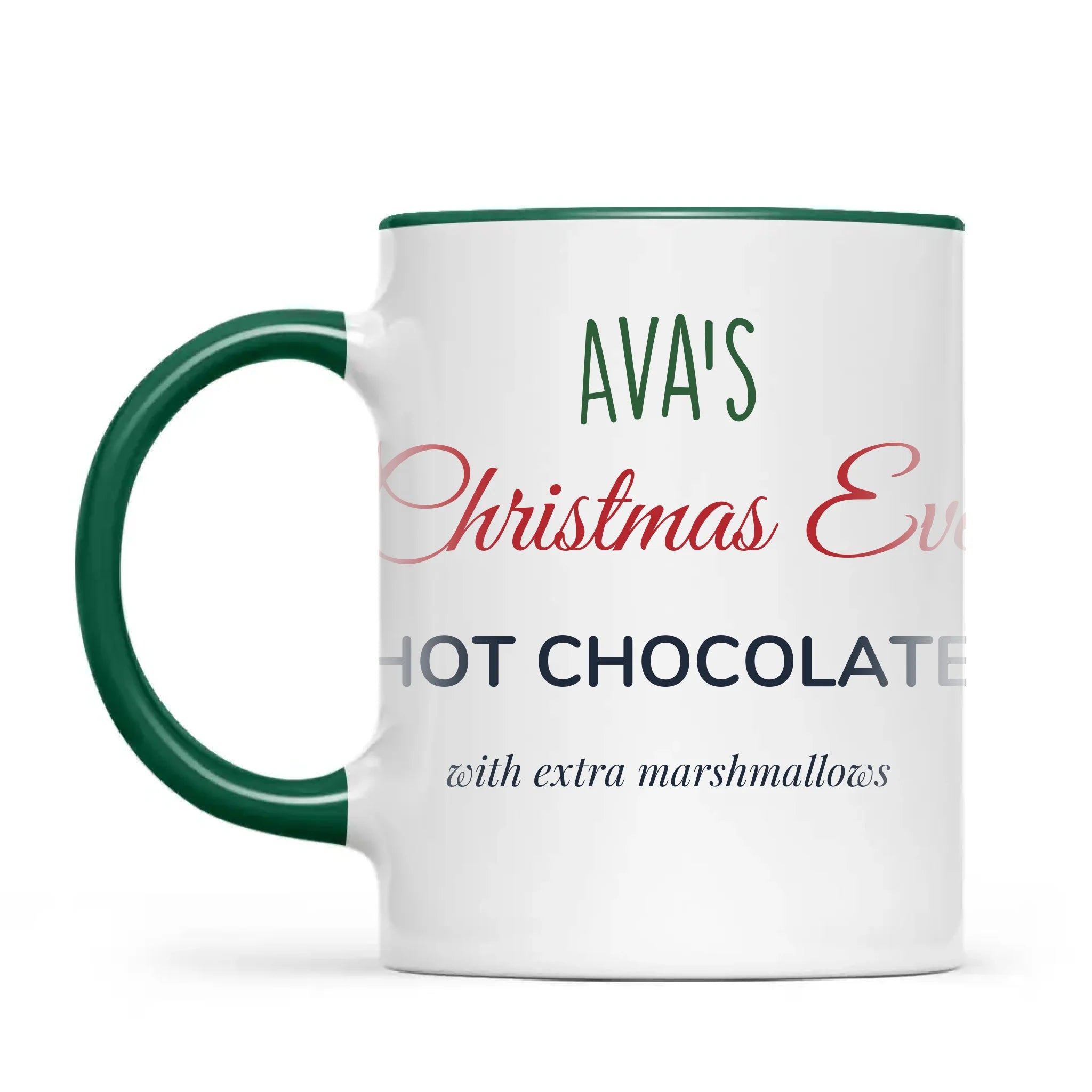 Personalised Christmas Eve Hot Chocolate Mug, view 19