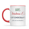 Personalised Christmas Eve Hot Chocolate Mug, view 4