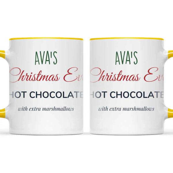 Personalised Christmas Eve Hot Chocolate Mug, view 18