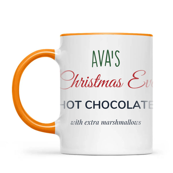 Personalised Christmas Eve Hot Chocolate Mug, view 10