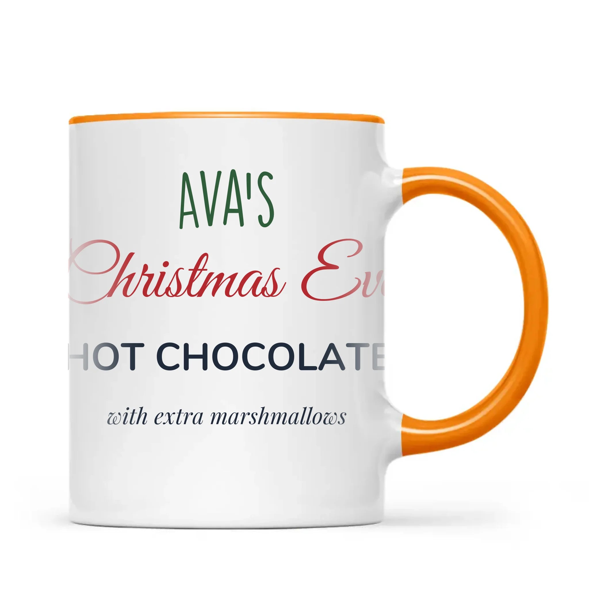 Personalised Christmas Eve Hot Chocolate Mug, view 11