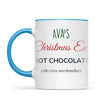 Personalised Christmas Eve Hot Chocolate Mug, view 7