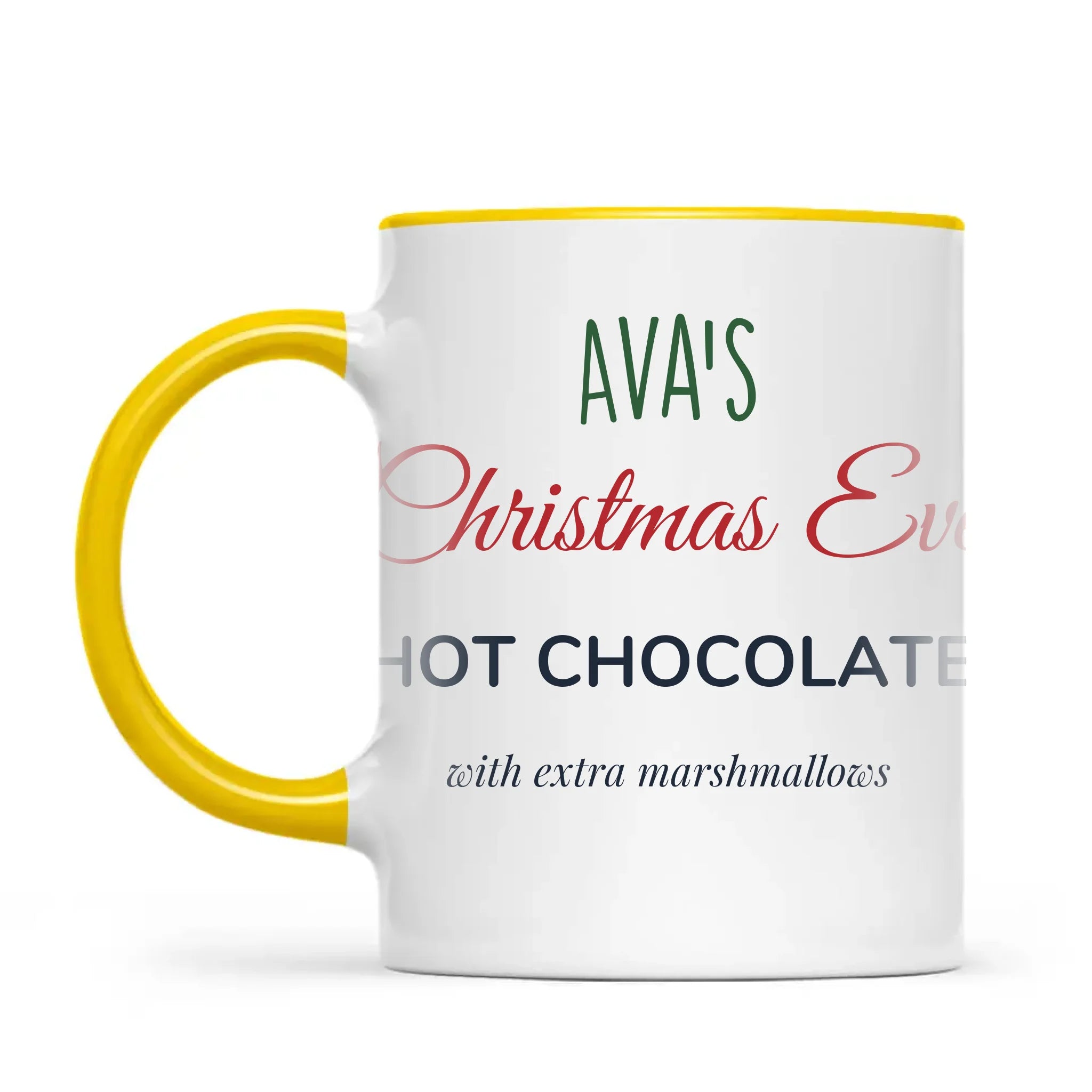 Personalised Christmas Eve Hot Chocolate Mug, view 16