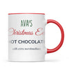 Personalised Christmas Eve Hot Chocolate Mug, view 5